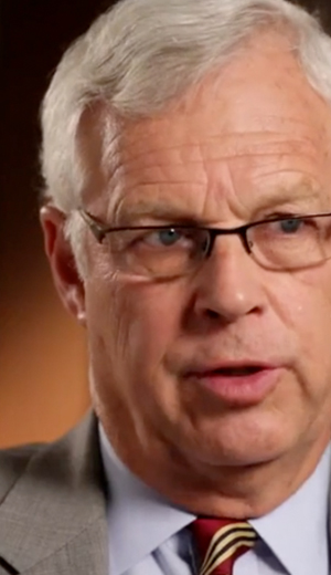 Man presenting to the camera at Alamo College